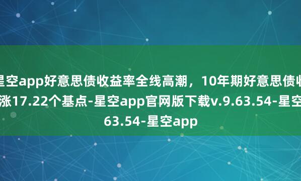星空app好意思债收益率全线高潮，10年期好意思债收益率涨17.22个基点-星空app官网版下载v.9.63.54-星空app