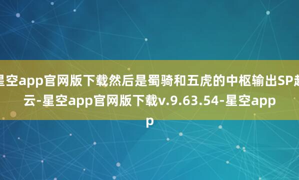 星空app官网版下载然后是蜀骑和五虎的中枢输出SP赵云-星空app官网版下载v.9.63.54-星空app